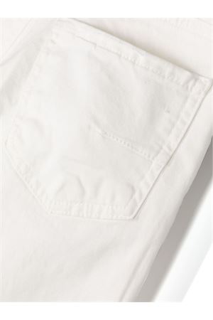 white cotton jeans PAOLO PECORA KIDS | PP3417GESSO